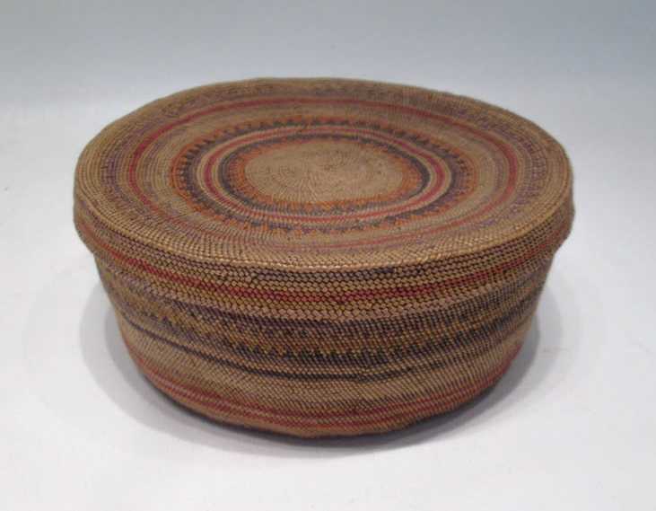 Appraisal: NORTHWEST NATIVE AMERICAN MAKAH COVERED BASKET finely hand woven and