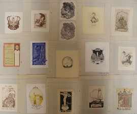 Appraisal: A Collection of Bookplates Mainly Austrian includes plates by Franz