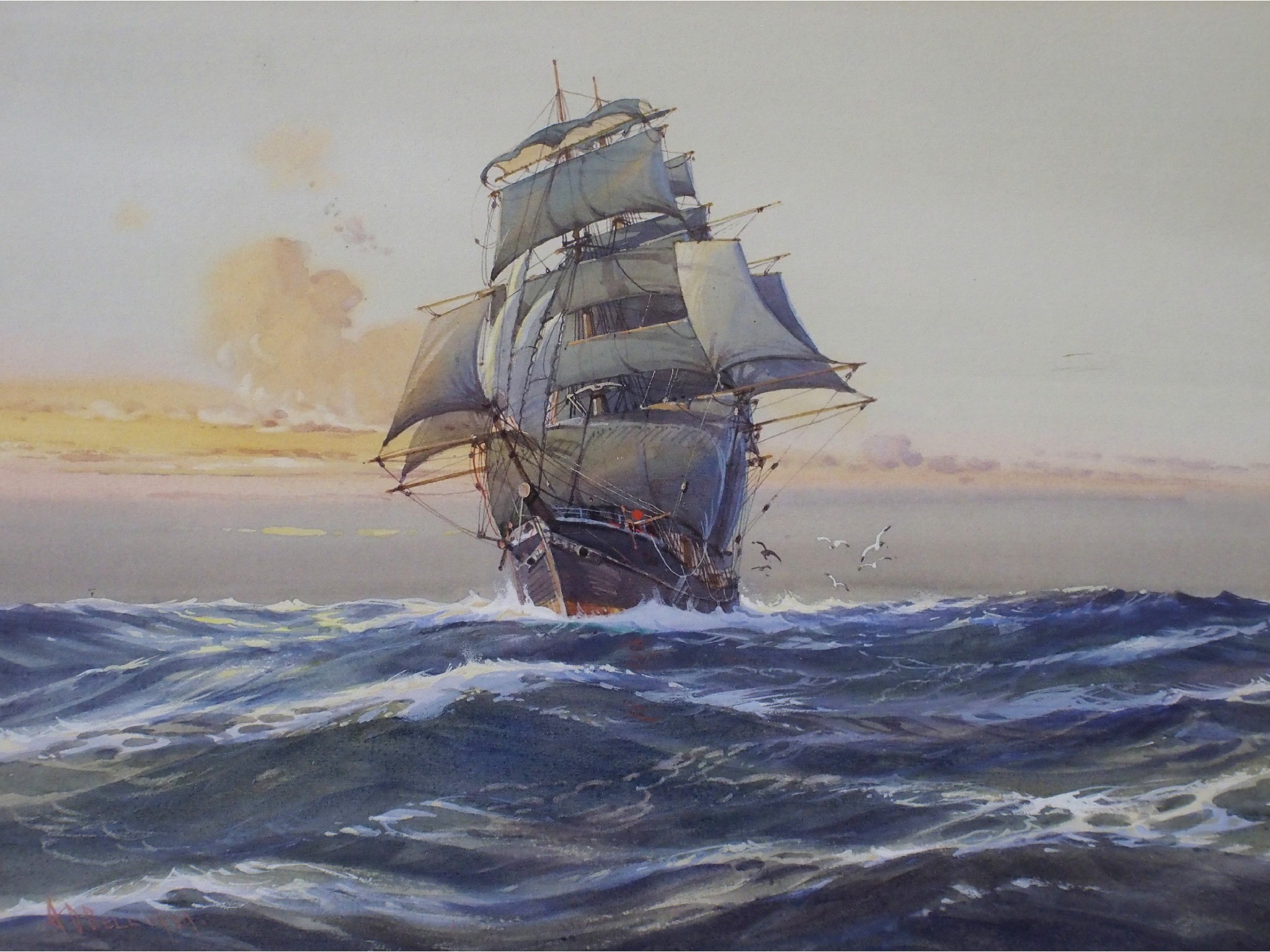 Appraisal: A DAVID BELL RBA British - 'OFF THE ORKNEYS' 'ON