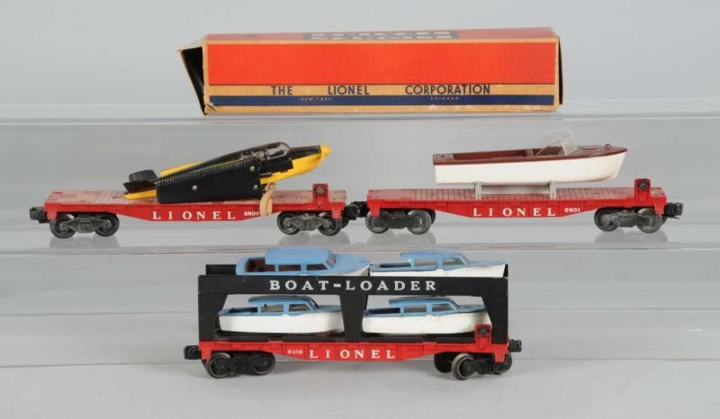 Appraisal: Lot of Lionel O-Gauge Rolling Stock Pieces Description Post-war Includes