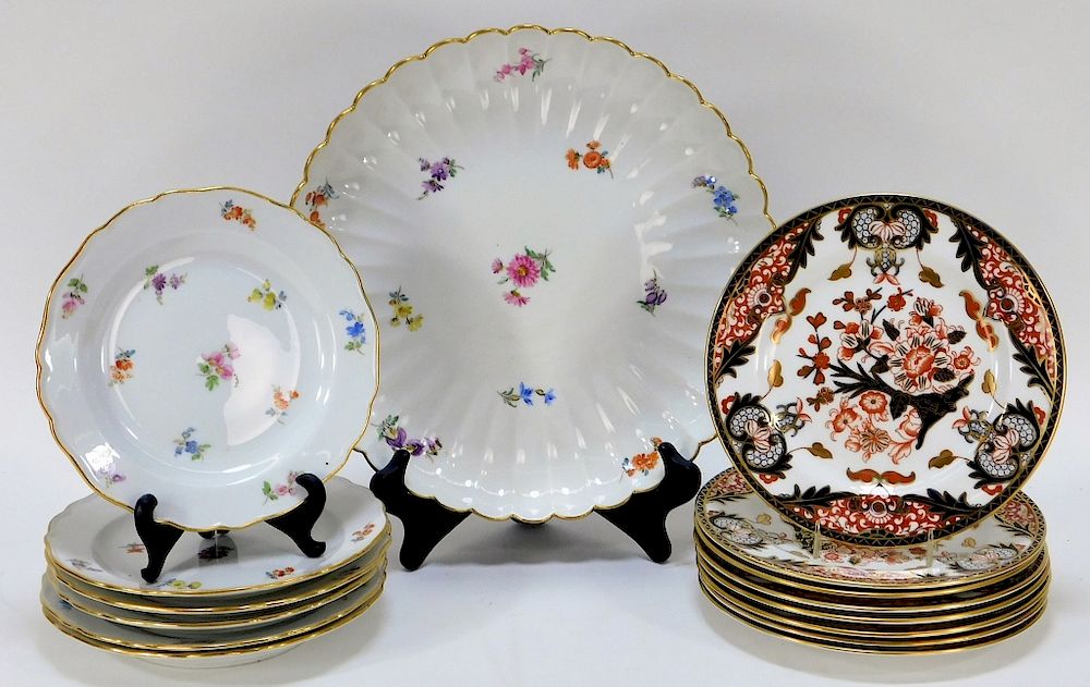 Appraisal: Meissen Royal Crown Derby Imari Porcelain Group England Germany th