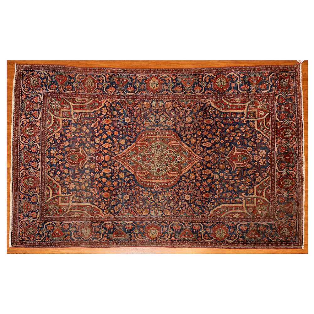 Appraisal: Antique Mohtasham Kashan Rug Persia x first quarter- th century