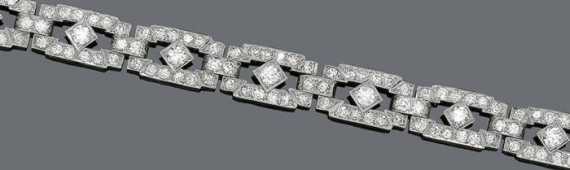 Appraisal: DIAMOND BRACELET Vienna ca Platinum over yellow gold Attractive elegant