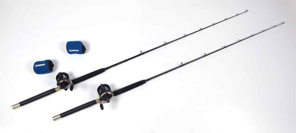 Appraisal: PAIR SHIMANO TLD- REELS G LOOMIS FISHING RODS Pair of