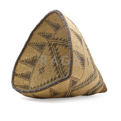 Appraisal: SHASTA NATIVE AMERICAN BURDEN BASKET Cone-shaped California early th c