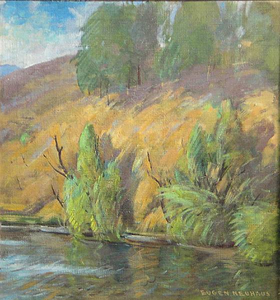 Appraisal: Eugen Neuhaus American - Summer Reflections signed 'Eugen Neuhaus' lower