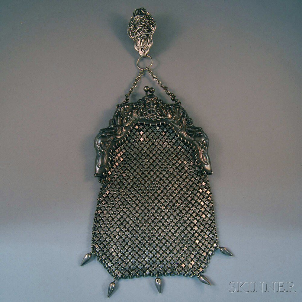 Appraisal: R Blackinton Co Art Nouveau Sterling Silver Purse the purse