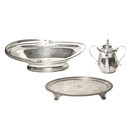 Appraisal: Group of Three George III Silver Articles Estimate -