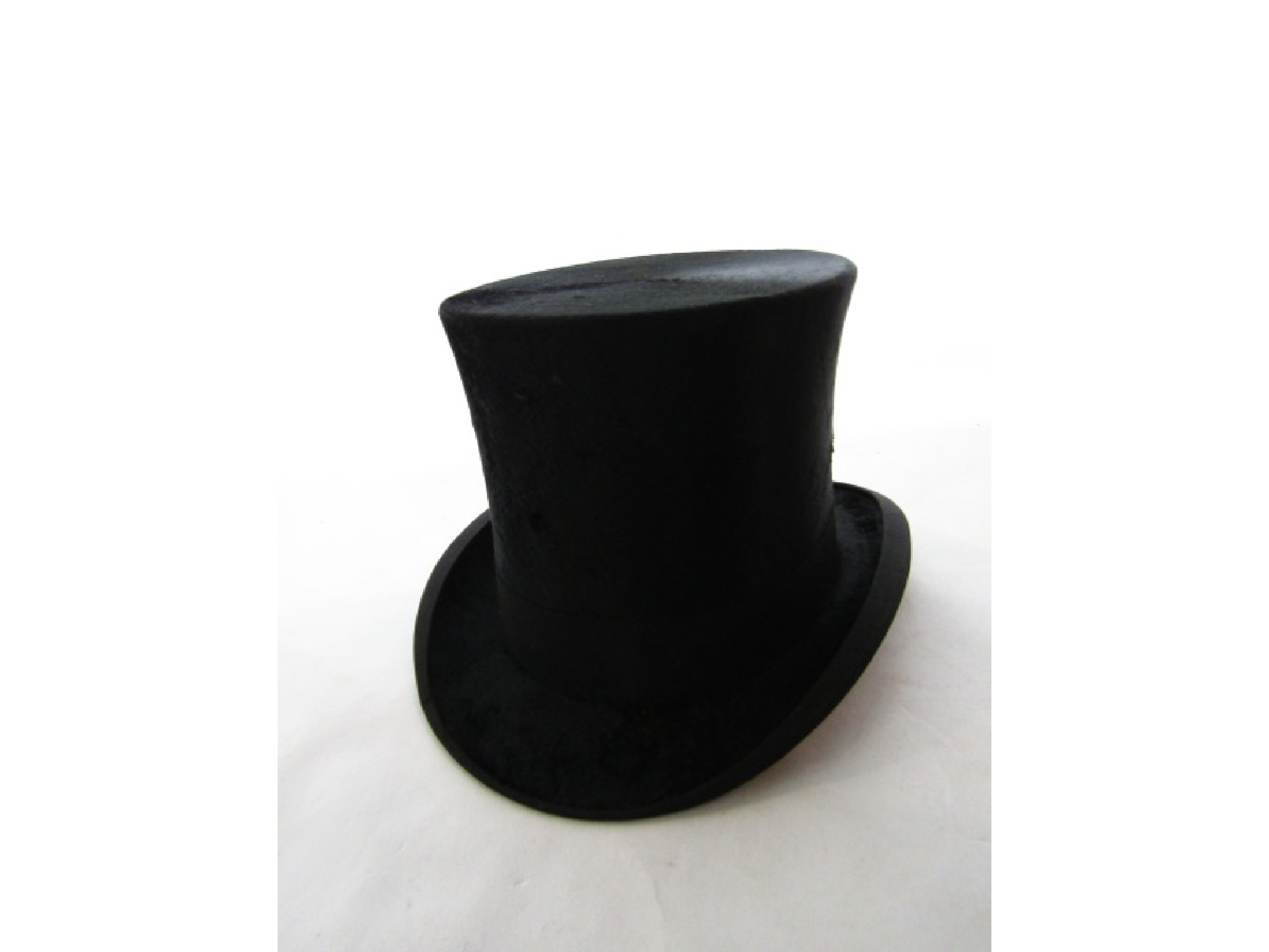 Appraisal: A gentleman's antique black silk top hat marked to interior