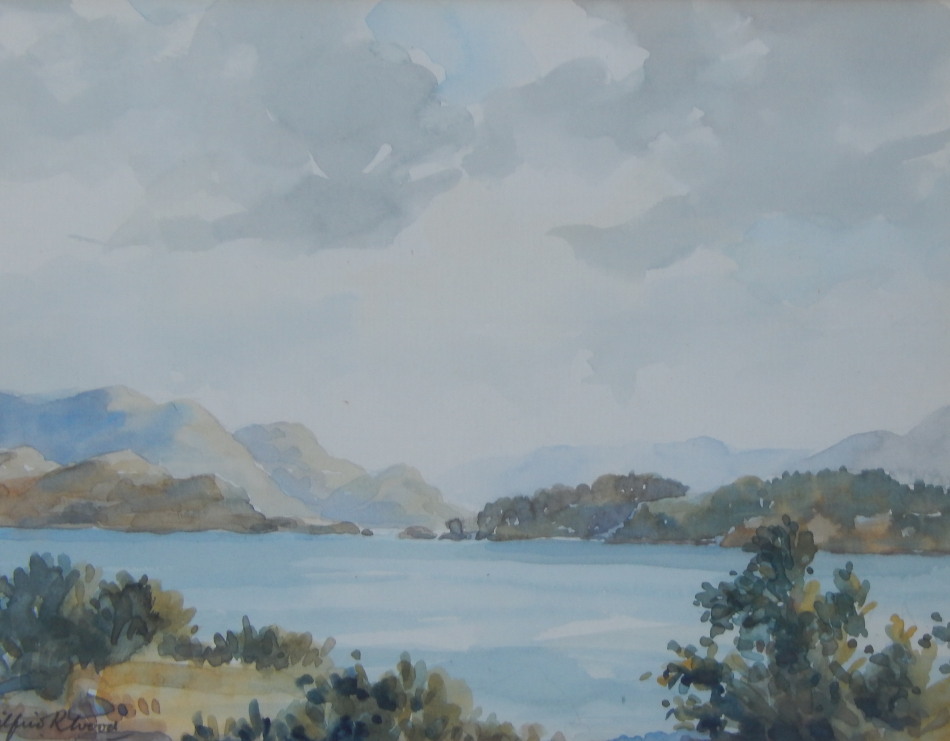 Appraisal: Wilfrid Rene Wood - Loch Morar No watercolour signed and