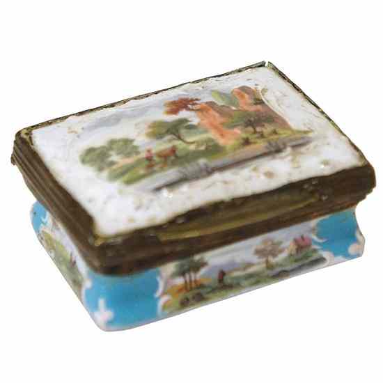 Appraisal: An Enamel and Copper Trinket Box late th century likely