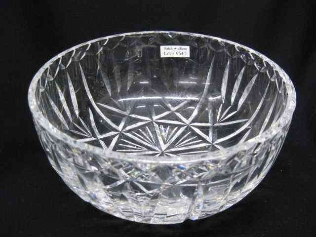 Appraisal: Waterford Cut Crystal Bowl '' diameter signed excellent