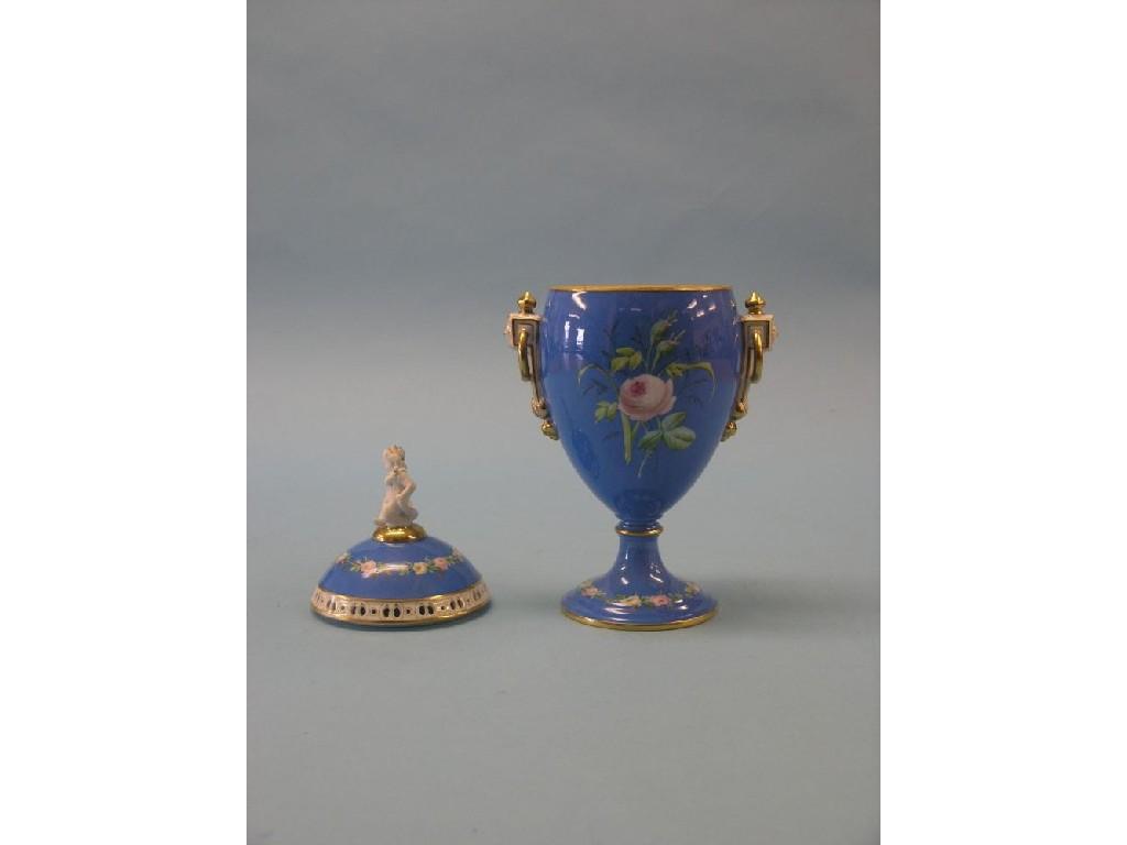 Appraisal: A late th century French porcelain vase and cover ovoid-shape