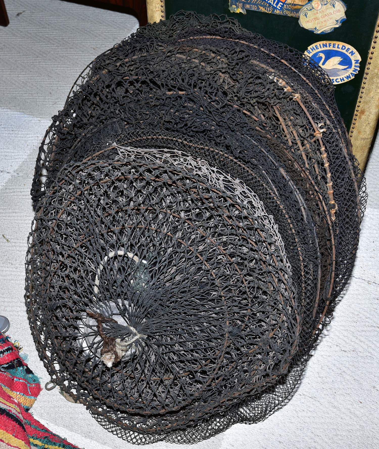 Appraisal: A QUANTITY OF VINTAGE JAPANESE FISHING NETS cm diameter