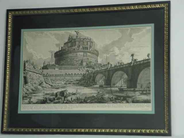 Appraisal: Etching after Italian artist Giovanni Battista Piranesi ''Veduta del Ponte