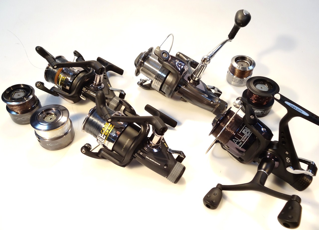 Appraisal: Various modern fishing reels comprising Free Spool system cm wide