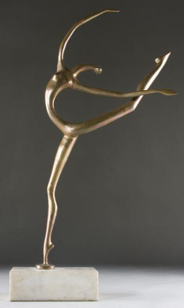 Appraisal: Manuel Carbonell Cuban b Dancer polished bronze on marble base