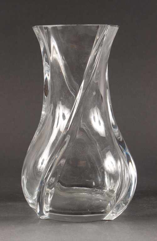 Appraisal: Baccarat crystal vase acid etched mark in H Estimate -