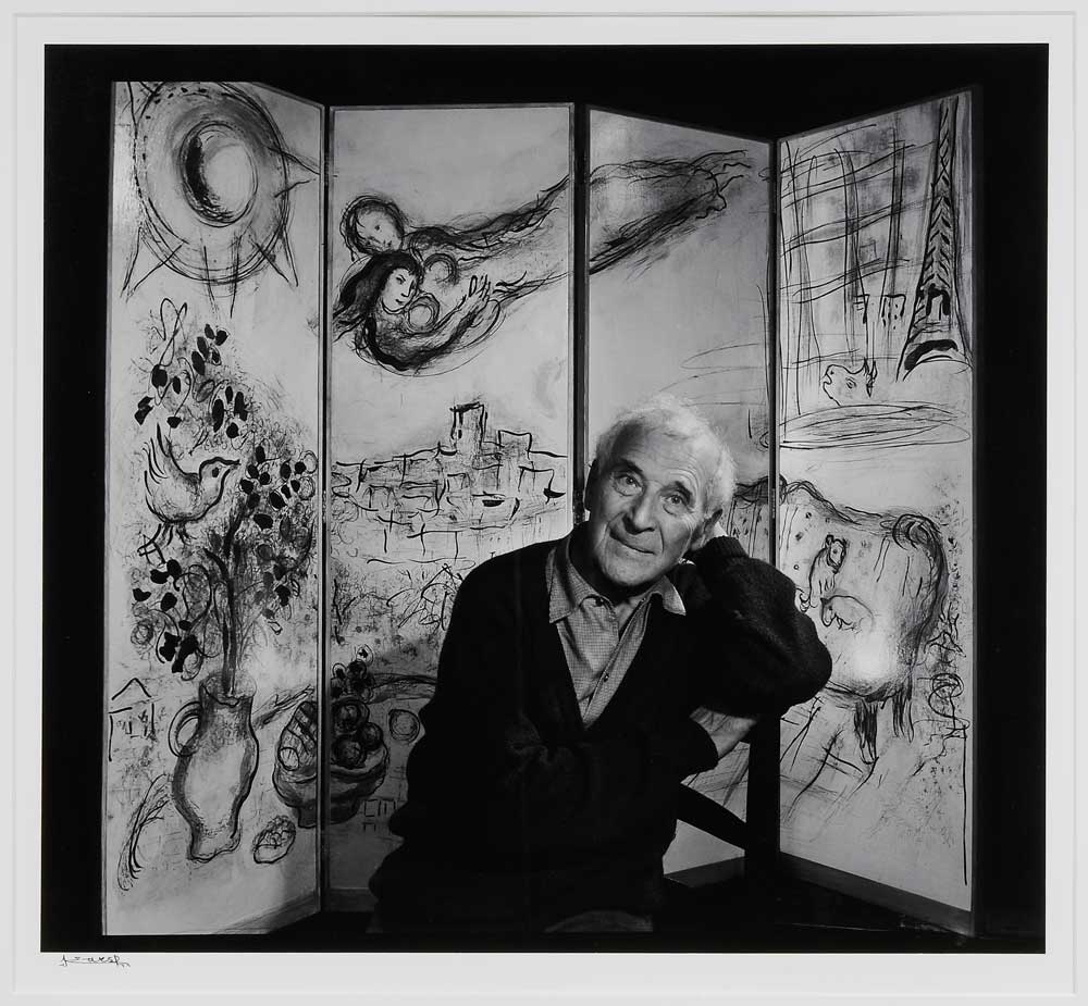 Appraisal: Yousuf Karsh Canadian - Marc Chagall signed Karsh in ink