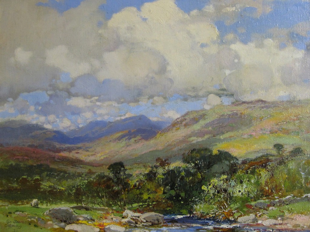 Appraisal: CHARLES GUSTAV LOUIS PHILLIPS - Oil on canvas 'Glen Brerachan'