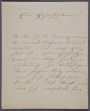 Appraisal: BRUCKNER ANTON AUTOGRAPH LETTER SIGNED - PP ON BIFOLD SHEET