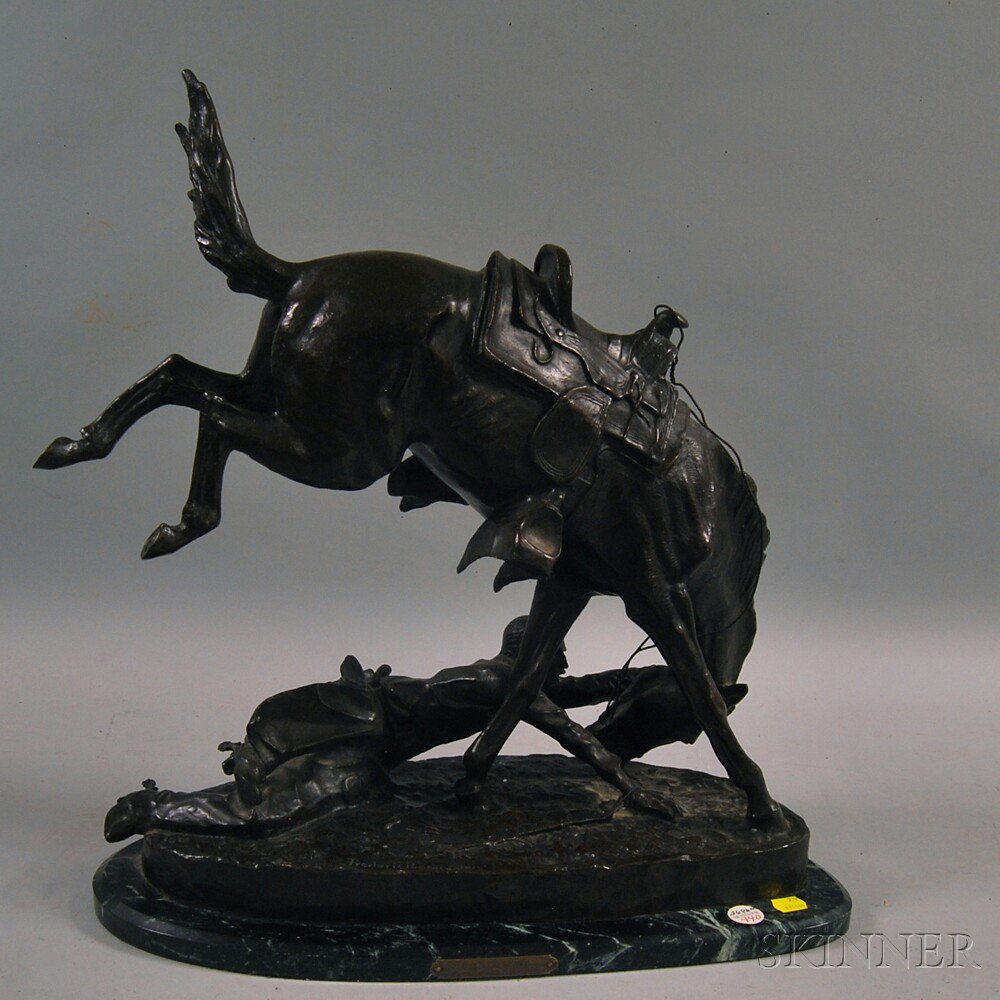 Appraisal: After Frederic Remington American - The Wicked Pony Inscribed Frederic