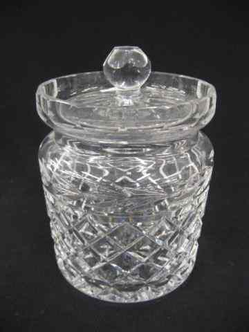 Appraisal: Waterford Cut Crystal Buscuit Jar '' signed excellent