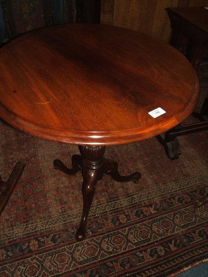 Appraisal: A mahogany circular tilt top tripod occasional table diameter