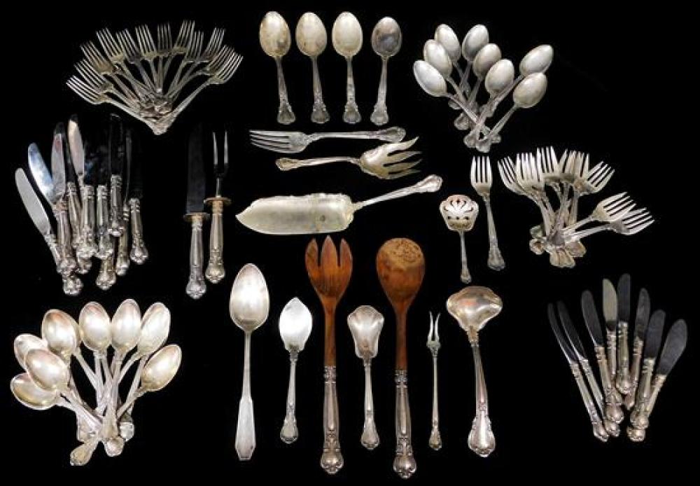 Appraisal: STERLING Seventy-nine pieces of Gorham Chantilly pattern sterling flatware thirteen