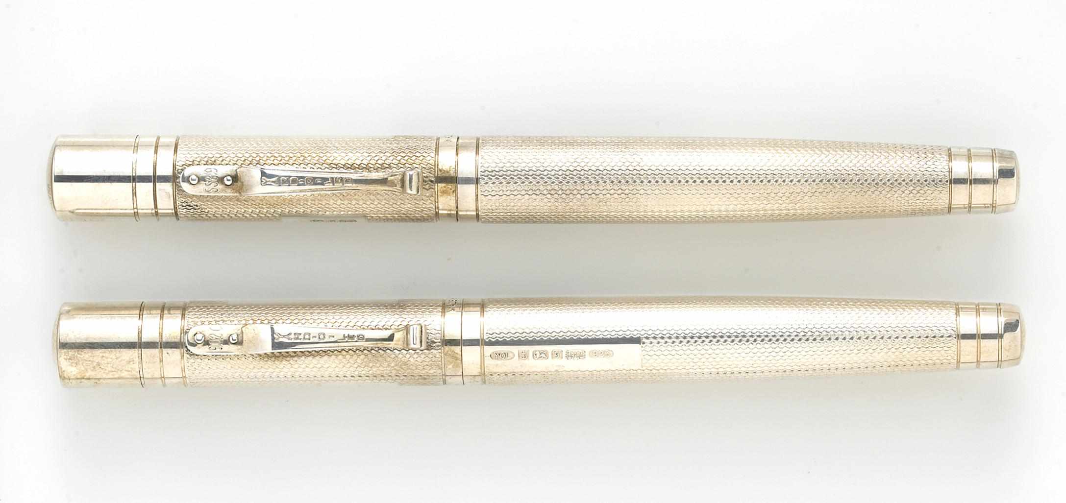 Appraisal: YARD-O-LED Viceroy Grand Sterling silver barleycorn pattern Fountain pen and