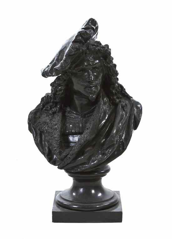 Appraisal: A French Bronze Bust Albert Ernest Carrier-Belleuse - depicting the