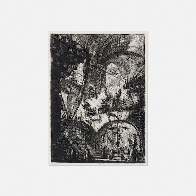 Appraisal: Giovanni Battista Piranesi The Smoking Fire Plate VI of the