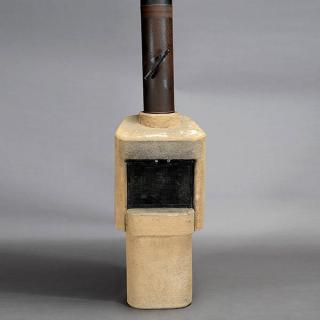 Appraisal: Malcolm Leland Ceramic Fireplace Width inches Depth inches Height inches