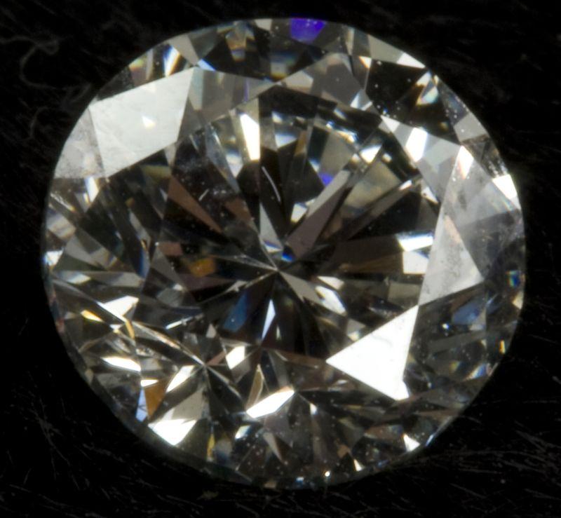 Appraisal: Carat Round Brilliant Cut Diamond Stone H color fair cut