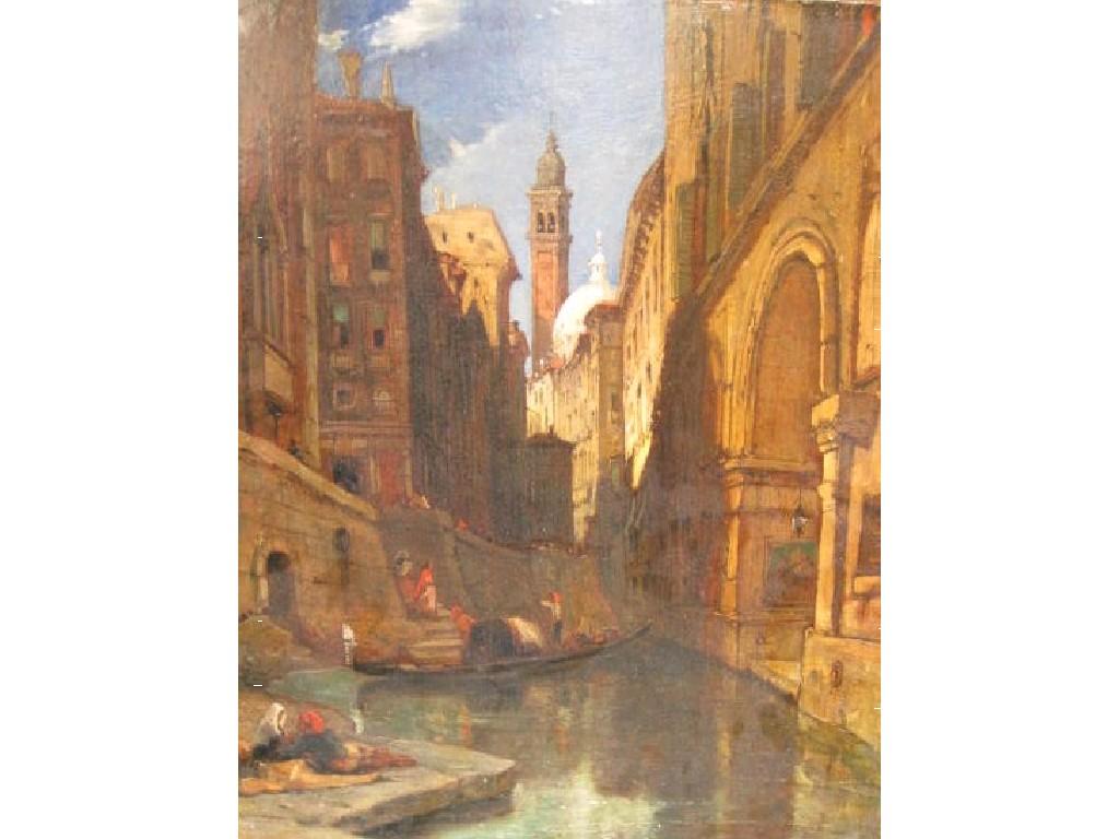 Appraisal: JAMES HOLLAND RWS - Venicesigned and datedJ Holland centre right