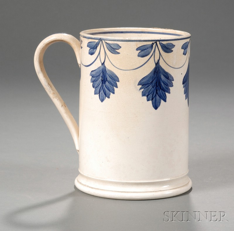 Appraisal: Pearlware Quart Mug Britain early th century the mug with