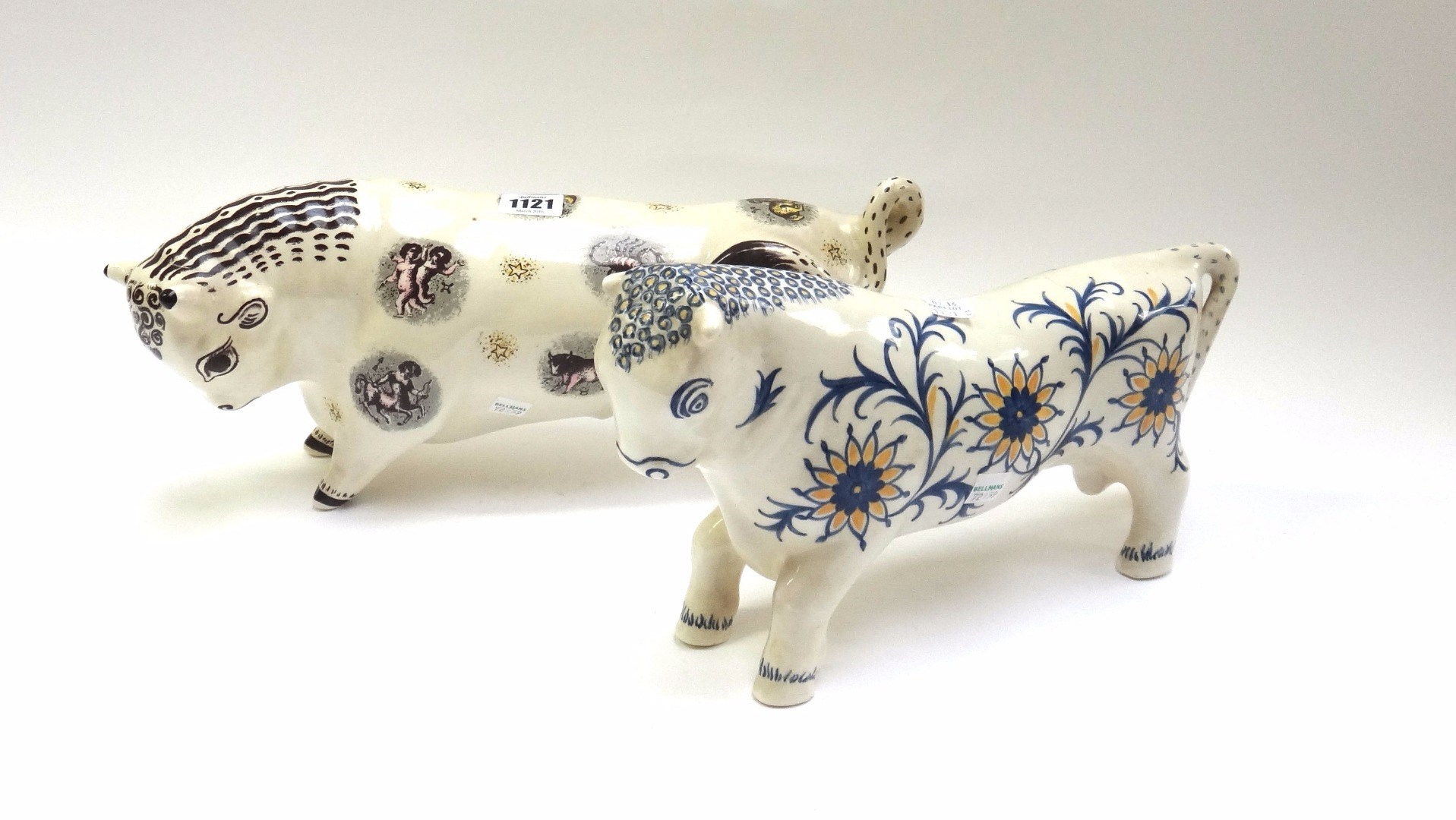 Appraisal: Zodiac Bull' and Ferdinand the Bull' two Wedgwood pottery figures