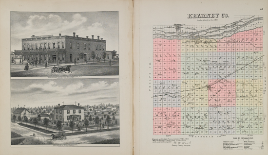 Appraisal: NEBRASKA Everts Kirk The Official State Atlas of Nebraska Profusion