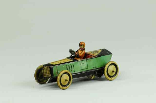 Appraisal: RACER-TO-ET-CO Germany lithographed tin colorful open racer in green and