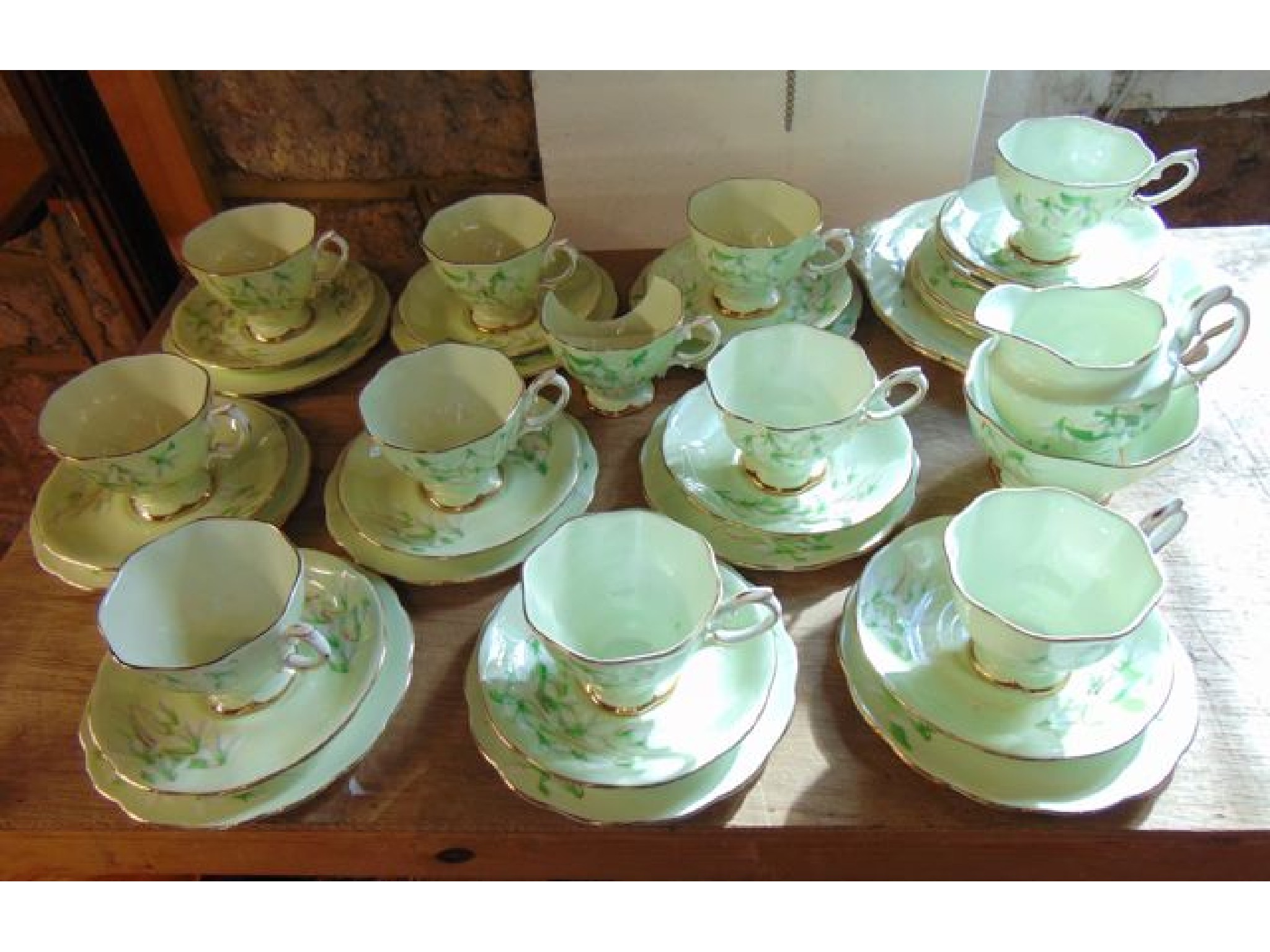 Appraisal: A collection of Royal Albert Laurentian Snowdrop pattern tea wares