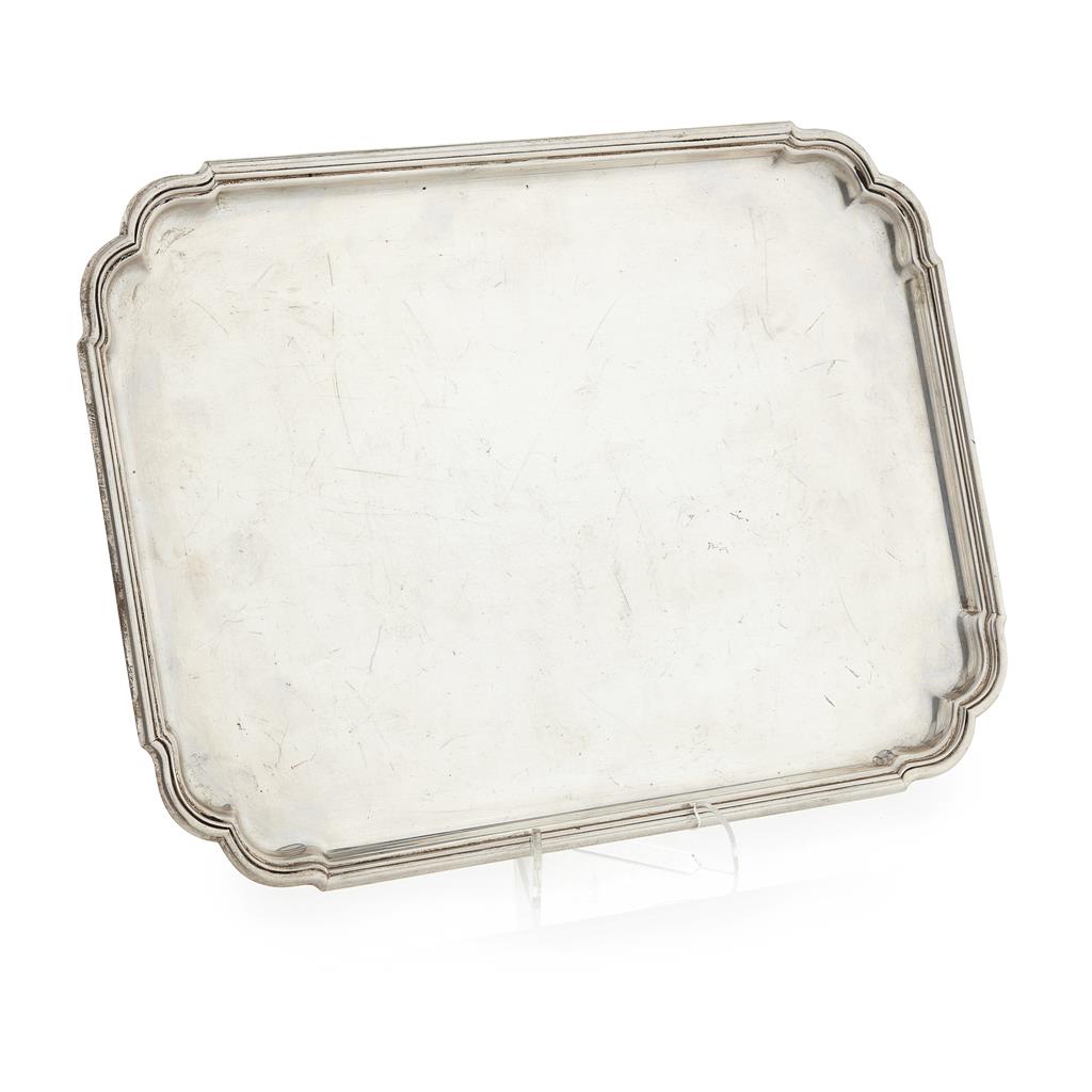 Appraisal: TIFFANY - An American drinks tray marked Tiffany makers sterling