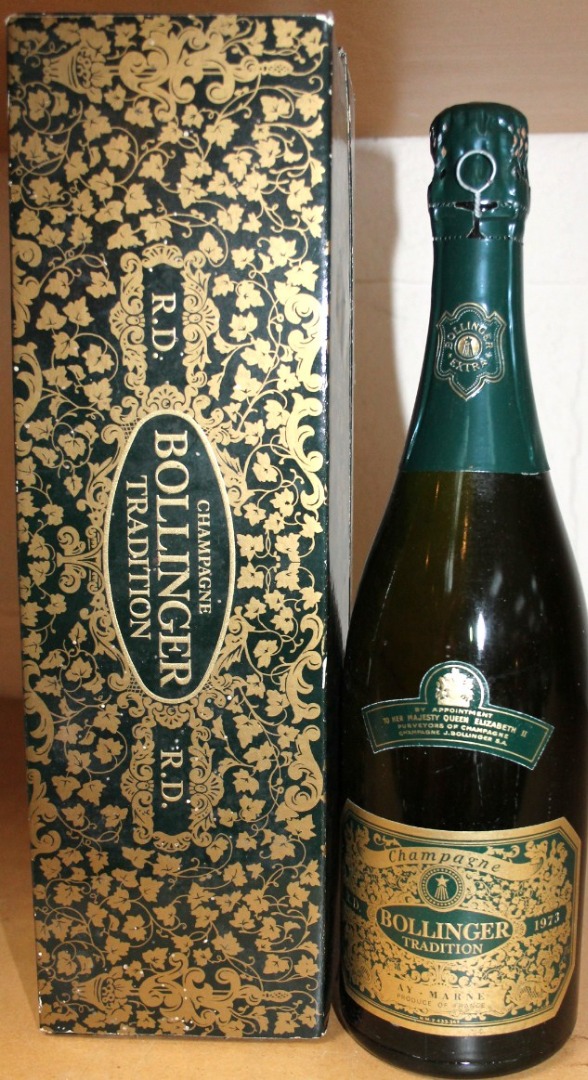 Appraisal: A bottle of Bollinger Tradition champagne RD in inner wrapper