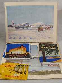 Appraisal: A quantity of Pan Am memorabilia including brochures of the