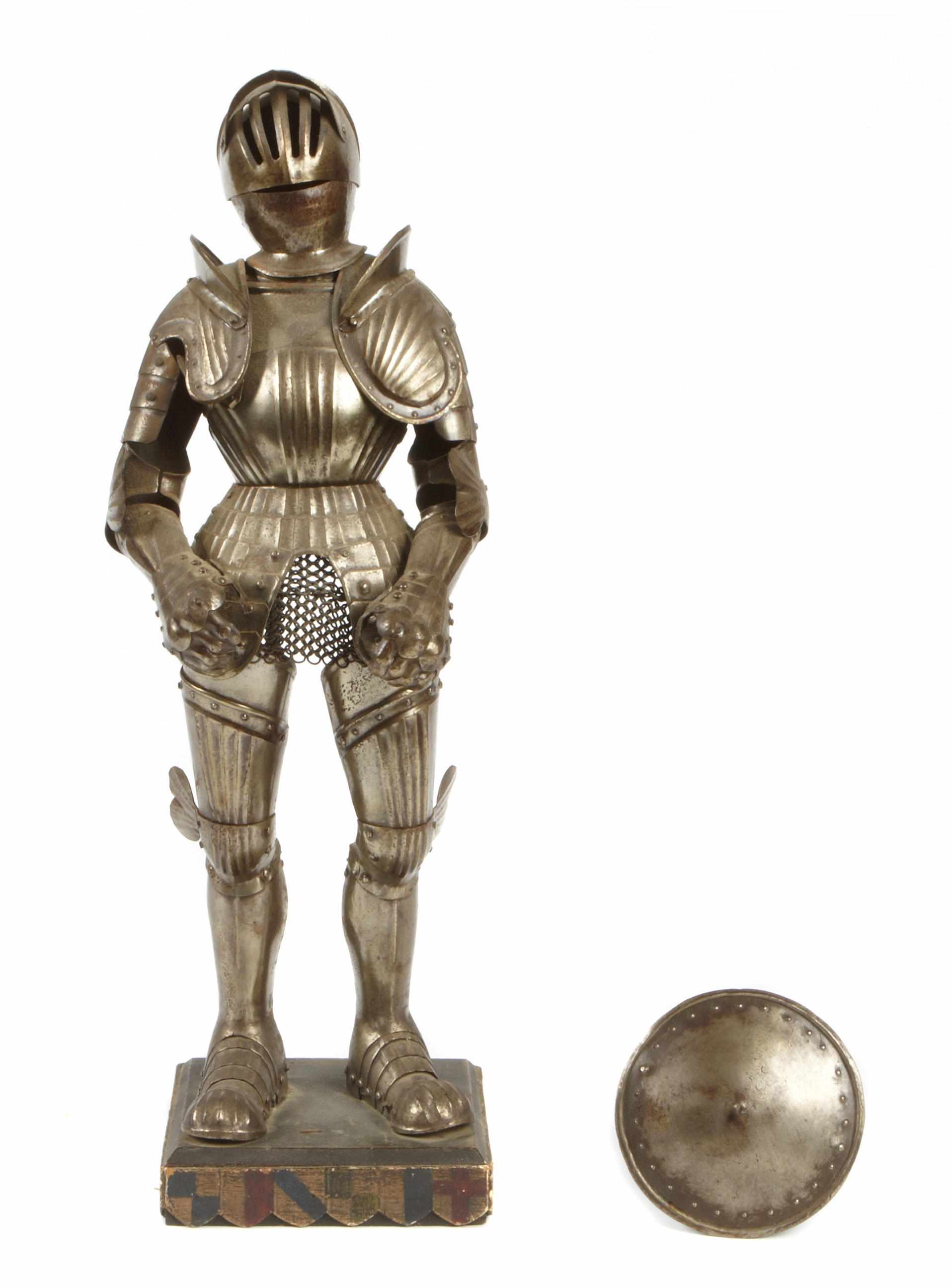 Appraisal: A Continental model of a suit of armor height in