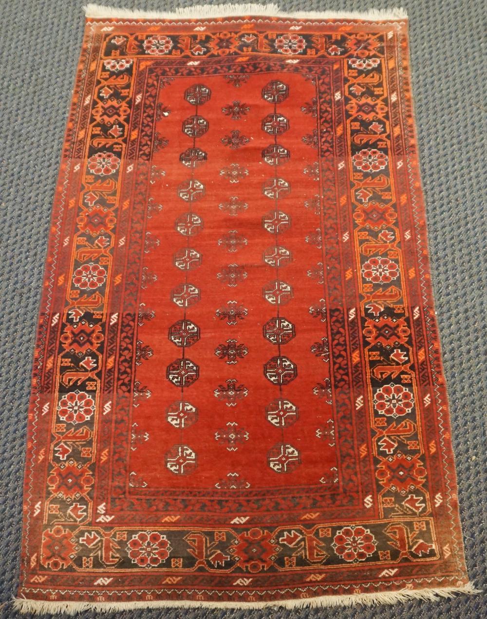 Appraisal: Turkoman Bokhara Rug ft in x ft in