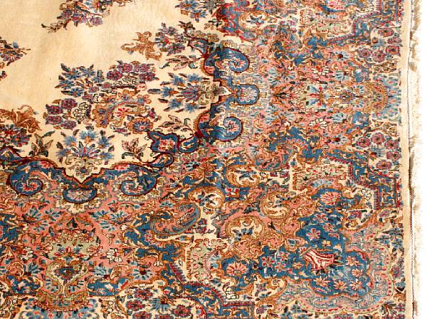 Appraisal: A Kerman carpet size approximately ft x ft