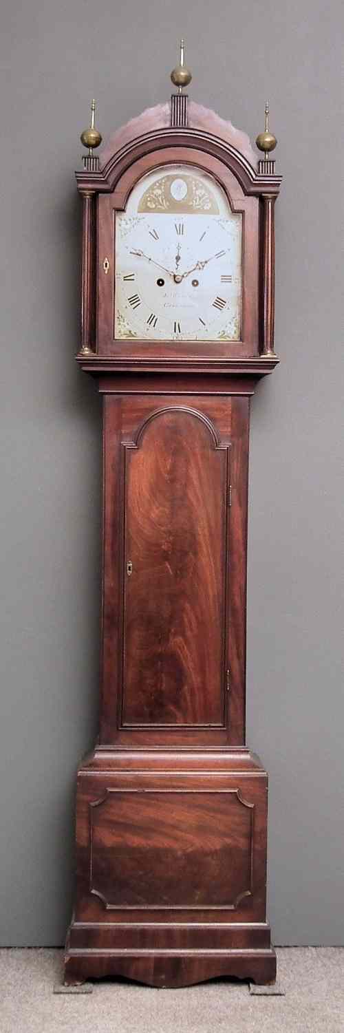 Appraisal: A late th Century mahogany longcase clock by James Warren