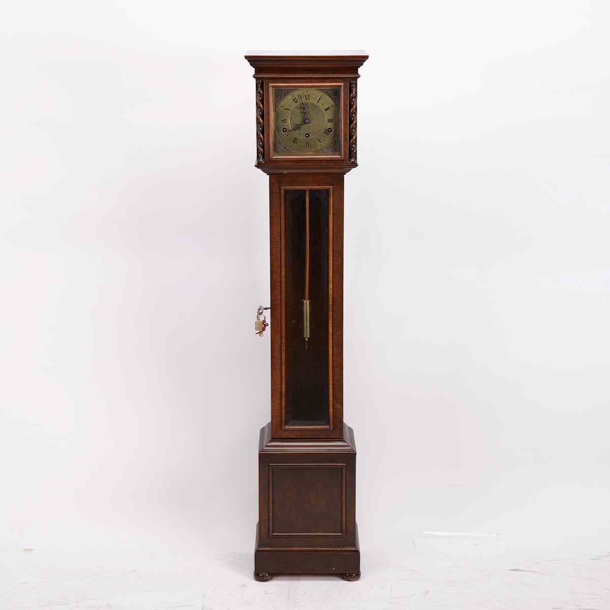 Appraisal: Charles II Style Oak Short Hall Clock early th century