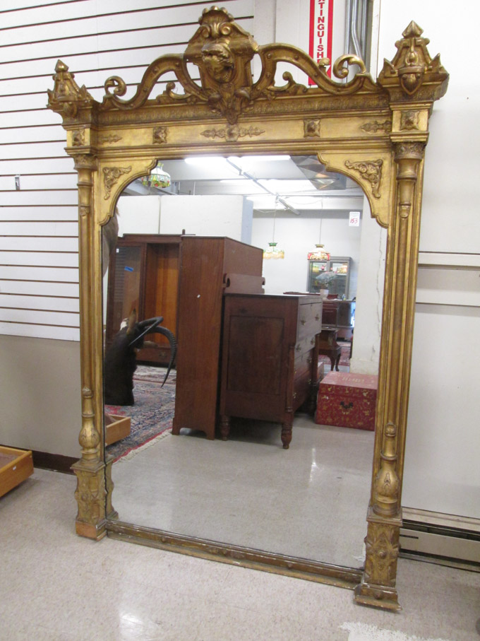 Appraisal: VICTORIAN OVERMANTEL MIRROR American th century a large rectangular form