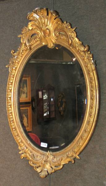 Appraisal: A Rococo Revival gilt mirror third quarter th century loss